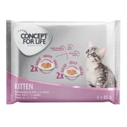 Concept for Life 4 x 85 g - Pack de prueba mixto - Kitten