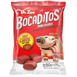 Dr.Zoo Bocaditos Snack para Perros Sabor Carne, 1 x 50 gr