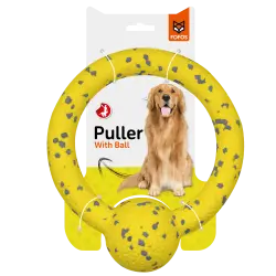 Fofos  tira y afloja con pelota para perros - 28 cm x 18 cm x 7 cm