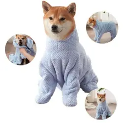 FurryFusion Bata de baño absorbente para perros - XXXL