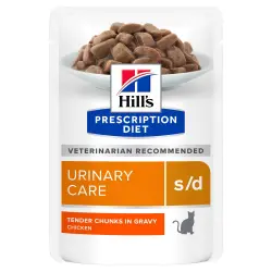 Hill's s/d Prescription Diet Urinary Care con pollo para gatos - 12 x 85 g