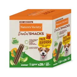 Nature's Variety Mini Adult Dental Snacks para perros - 7 barritas