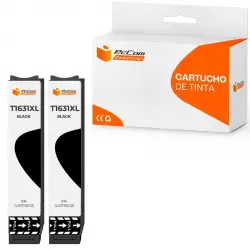 Pccom Essential Cartucho Tinta Compatible Epson T1631/T1621/16XL Negro Pack 2