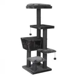 Rascador Para Gatos North Dakota Gris 48x48x141 Cm Ebi