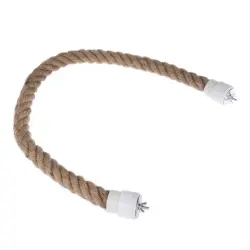 TIAKI Percha de yute natural para pájaros - Tamaño L (extralargo): 3,2 x 91 cm (Diám x L)