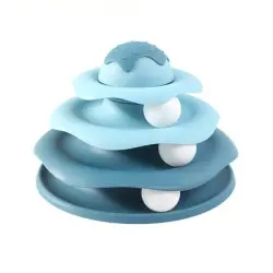 UAMLY  con pista para gatos de 3 niveles - azul