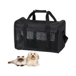 ZooVenture Jaula plegable para perros y gatos pequeños - negro