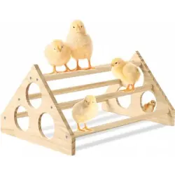 ZooVenture Percha de madera para gallinas y gallinero - Triángulo