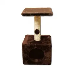 Tabla Rascador con peluche Beige