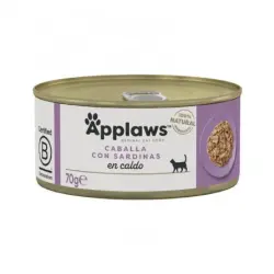Applaws Comida Húmeda para Gatos en Caldo con Caballa y Sardina, 24x70 gr