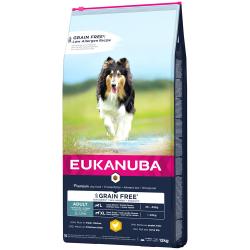 Eukanuba Grain Free Adult razas grandes con pollo - 12 kg