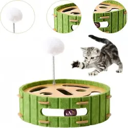 IntiMeg Caja de juegos para gatos con pista interactiva y pelotas - Artículo 1