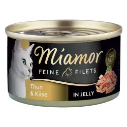 Miamor Filetes Finos en gelatina 1 x 100 g - Atún y queso