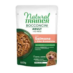 Natural Trainer Bocconcini Adult Small & Toy bocaditos en salsa - 100 g salmón