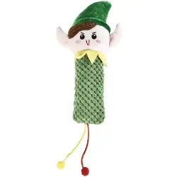 Peluche duende verde para gatos Bubimex - 31x13 cm