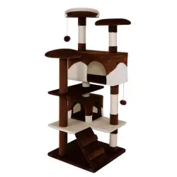 Poste rascador Lionto, 130 cm - marrón/beige