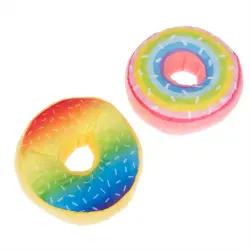 Set de donuts Squeaky juguete para perros - Pack de 2 uds - 14 cm