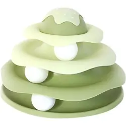 UAMLY  con pista para gatos de 3 niveles - Verde