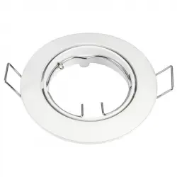 V-Tac Aro Empotrable Ancho para Bombillas GU10 82x25mm Blanco