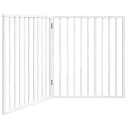 VidaXL Puerta Madera Plegable para Perros - 80 cm x 90 cm x 2 cm