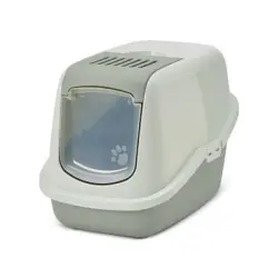 Arenero Savic Nestor para gatos - crema de menta / verde eucalipto