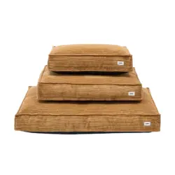 CAFIDE Cama pana CUADRA mostaza para perro - 76x60x15 cm