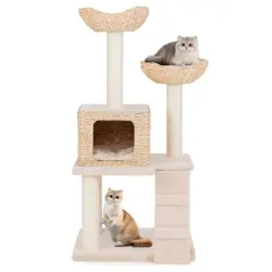 Costway Árbol para Gatos - 60 cm x 48 cm x 122 cm