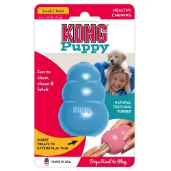 KONG Puppy juguete rellenable para cachorros - S: aprox. 8 x 5 cm (L x Diám.), azul