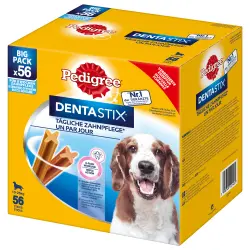 Pedigree Dentastix cuidado dental diario snacks para perros - Perros medianos (56 uds.)