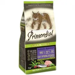Primordial Pienso para Gato Esterilizado Pavo y Arenque 2 KG