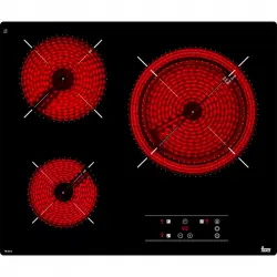 Teka TB 6315 Placa Vitrocerámica 3 Zonas Negro