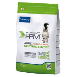 Virbac Veterinary HPM Adult salmón Neutered & Entire Cat - 7 kg