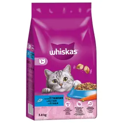 Whiskas 2 x 3,8 kg pienso para gatos en pack mixto de prueba - Pollo y atún