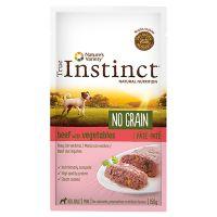 Comida húmeda para perros adultos minis True Instinct No Grain paté buey con verduras 150 gr