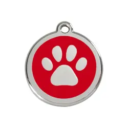 Placa identificativa Huella Rojo S