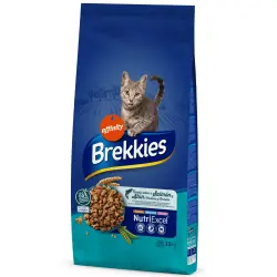 Brekkies con salmón, atún, verduras y cereales para gatos - 15 kg