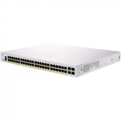Cisco CBS350-48P-4G-EU Switch de Red 48 Puertos GE PoE 4 x SFP de 1 G Plata