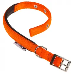 Collar Nylon Daytona C Orange para perros Ferplast, Tallas 35 - 43 Cms