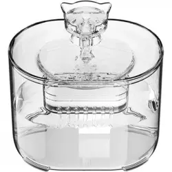 Dispensador De Agua Para Gatos Y Perros, Transparente, Visible, Con Filtro De Recirculación Para Agua Limpia