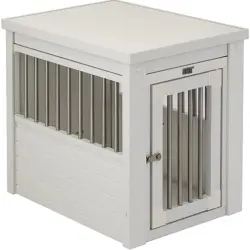 FINCA CASAREJO Jaula Confort Modelo Arkansas balnco - Perrera de Interior para Perros - 74,9x53,6x64 cm