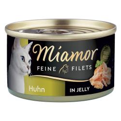 Miamor Filetes Finos en gelatina - 6 x 100 g - Pollo en gelatina