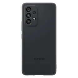Samsung Silicone Cover Funda de Silicona Negra para Galaxy A53 5G