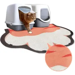 UAMLY Alfombrilla para arenero de gatos, alfombrilla para comer mascotas - 1 pieza