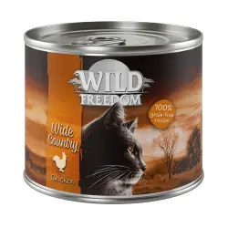 Wild Freedom Adult 6 x 200 / 400 g latas en oferta: 5 + 1 ¡gratis! - Wide Country - Pollo puro 6 x 200 g