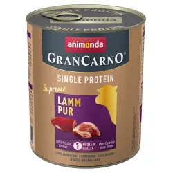 Animonda GranCarno Adult Single Protein Supreme 6 x 800 g - Cordero puro