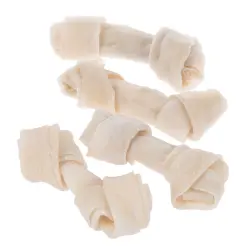 Barkoo huesos con nudos de cerdo para perros - 6 x 13 cm