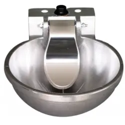 Bebedero para caballos B-1 | Equipamiento para el caballo | Producto de Guarnicionería | Tradición artesana | Color Plateado | Los Nietos - 3 l