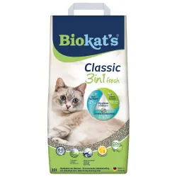 Biokat's Classic Fresh 3 en 1 arena aglomerante para gatos - 10 L
