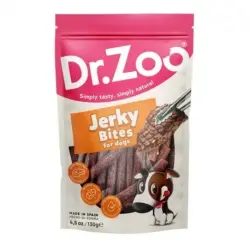 Dr.Zoo Jerky Bites Snack para Perros con Cecina, 1 x 130 gr