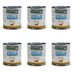 Farmina VetLife Diabetic Comida Húmeda para Perros, 6x300gr